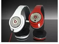 monster earphone beats by dr.dre red diamond recordist